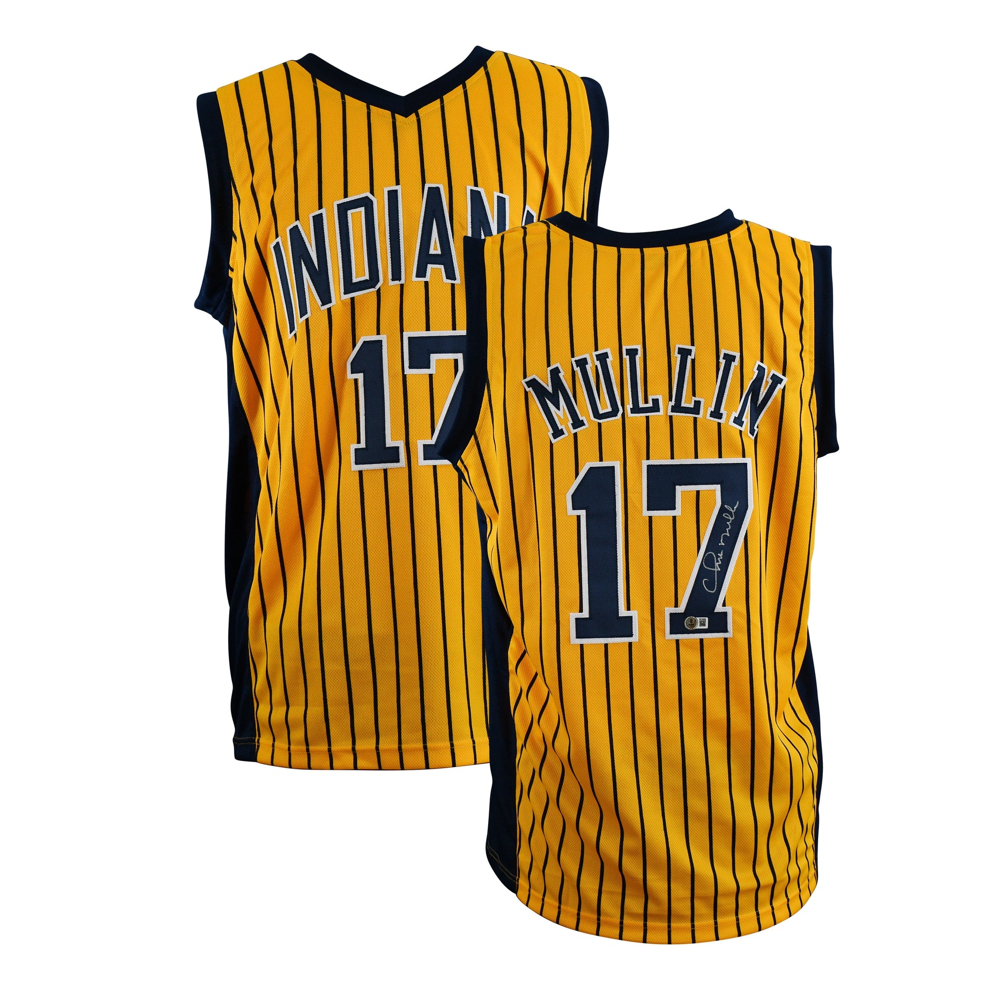 Chris Mullin Signed Indiana Pacers Jersey Certified by Beckett authentic-signatures