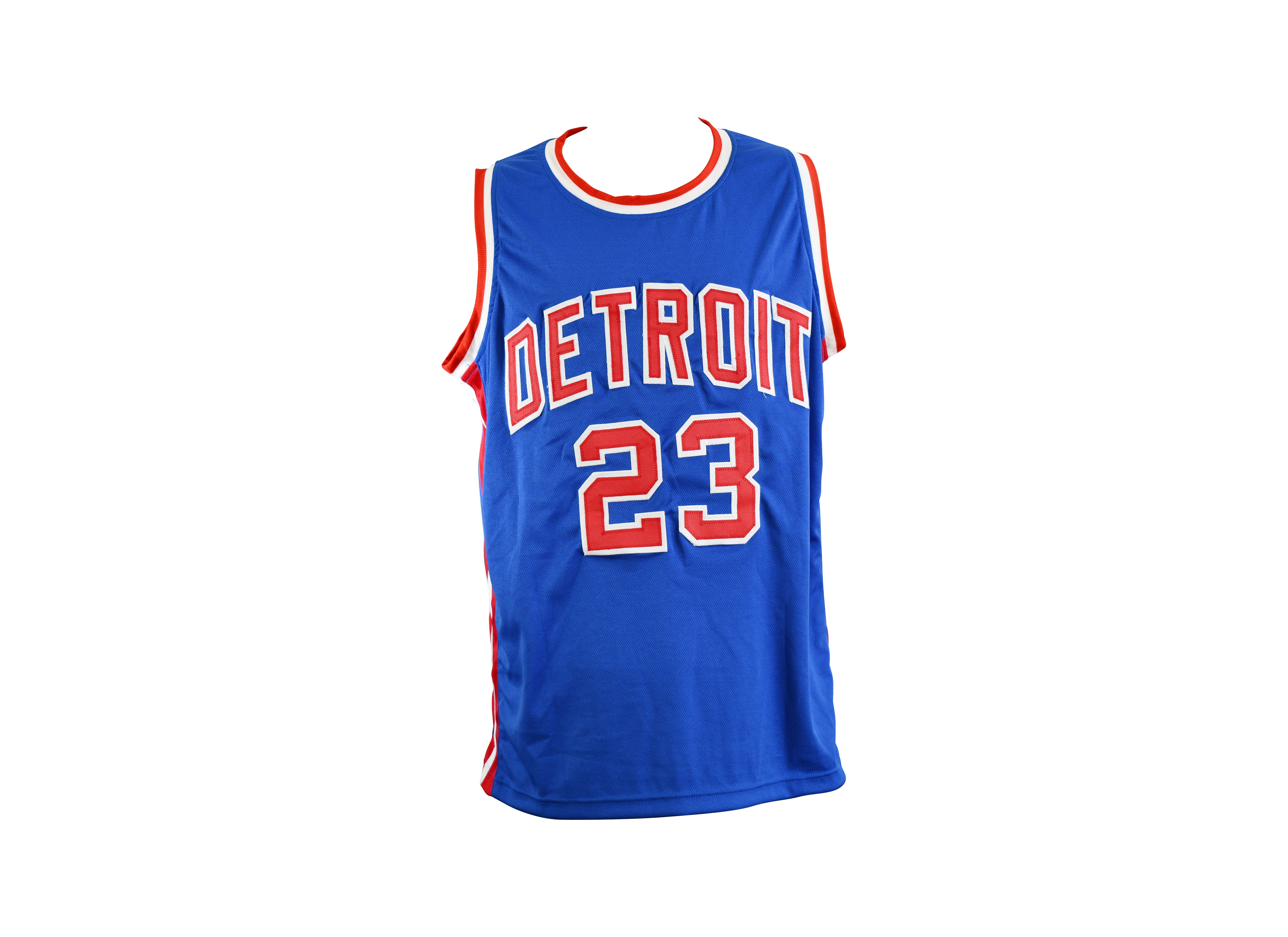 Mark Aguirre Signed Pistons Jersey