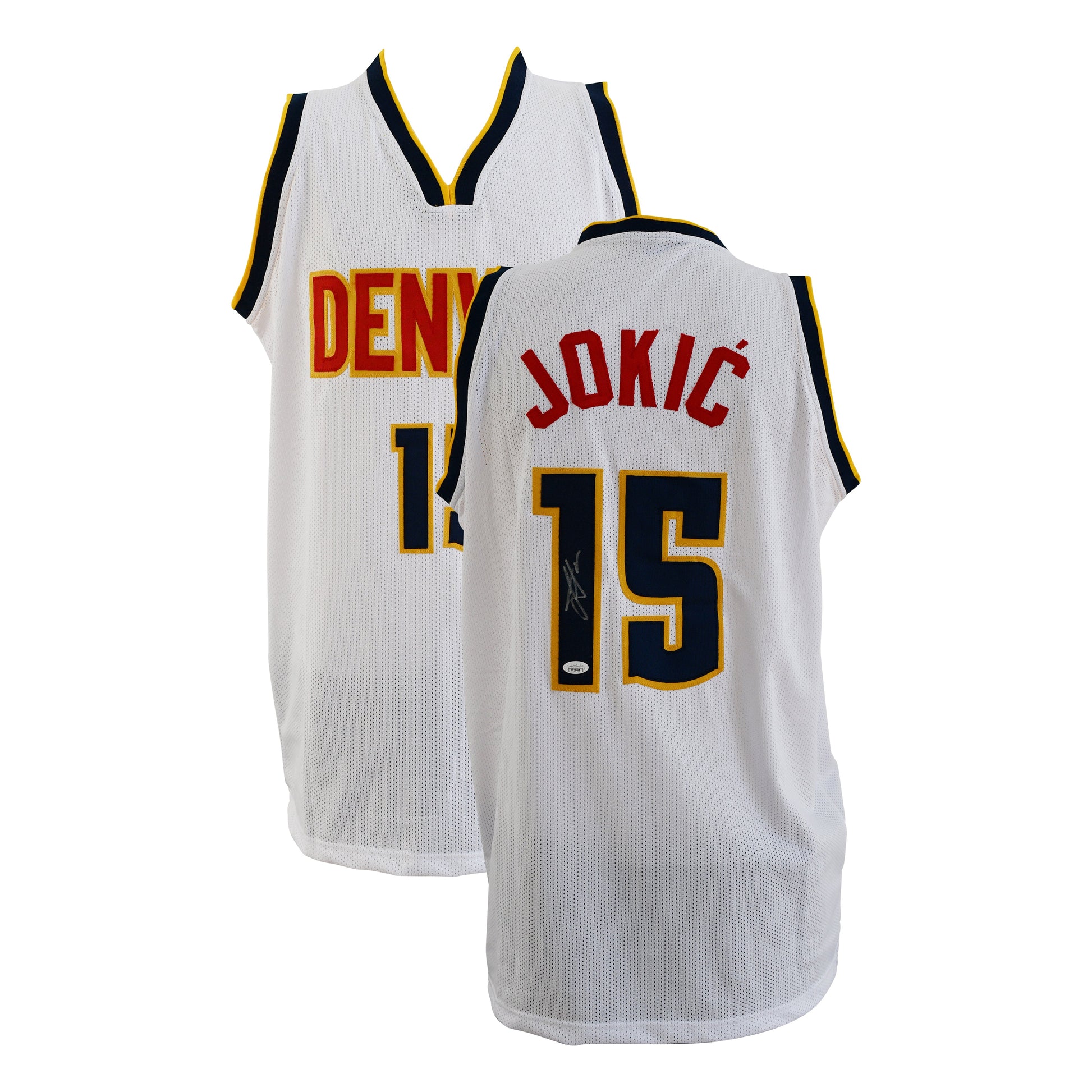 Nikola Jokic Signed Denver Nuggets Jersey Certified by JSA authentic-signatures