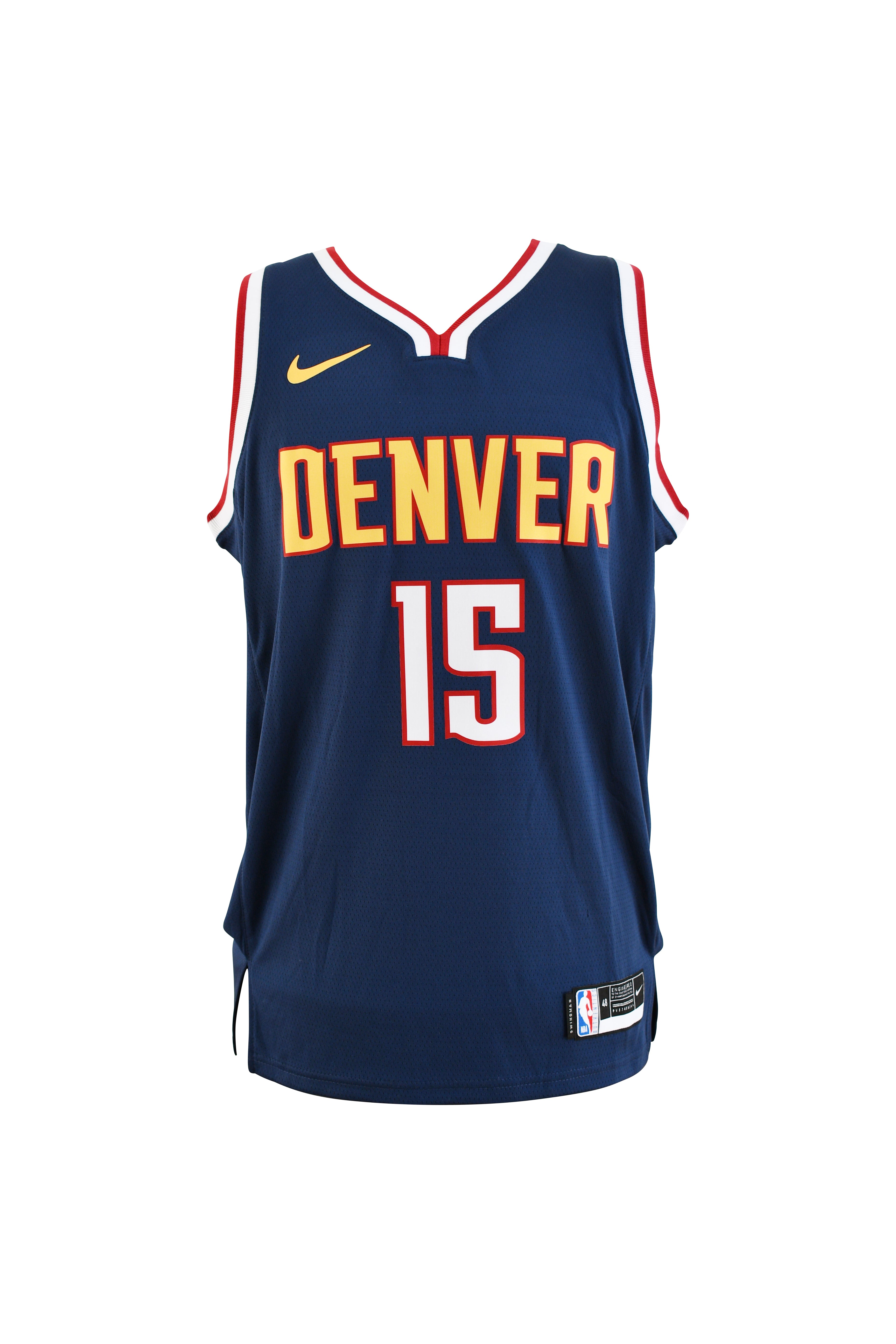 Nikola Jokic Signed Denver Nuggets Jersey with Finals Patch