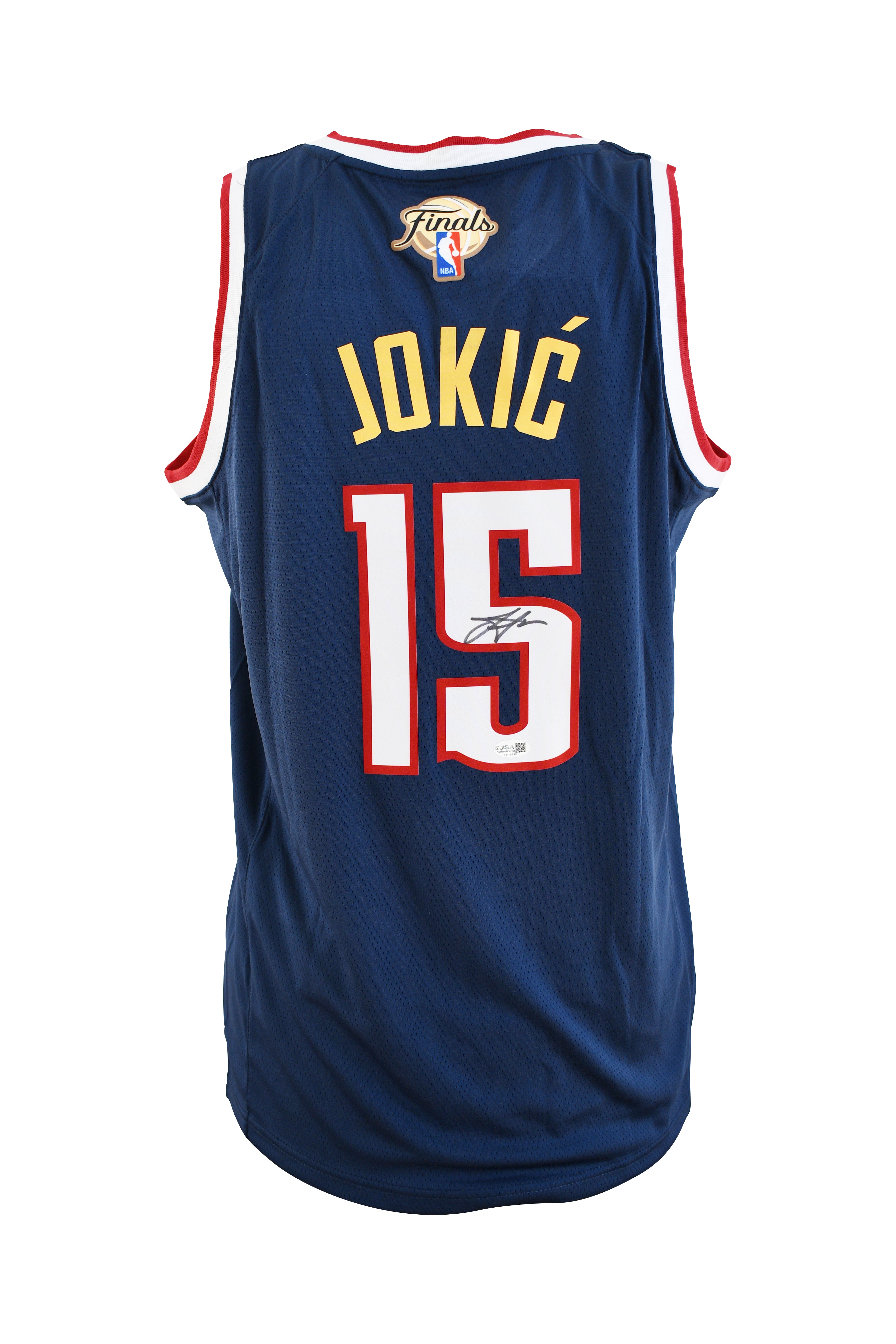 Nikola Jokic Signed Denver Nuggets Jersey with Finals Patch