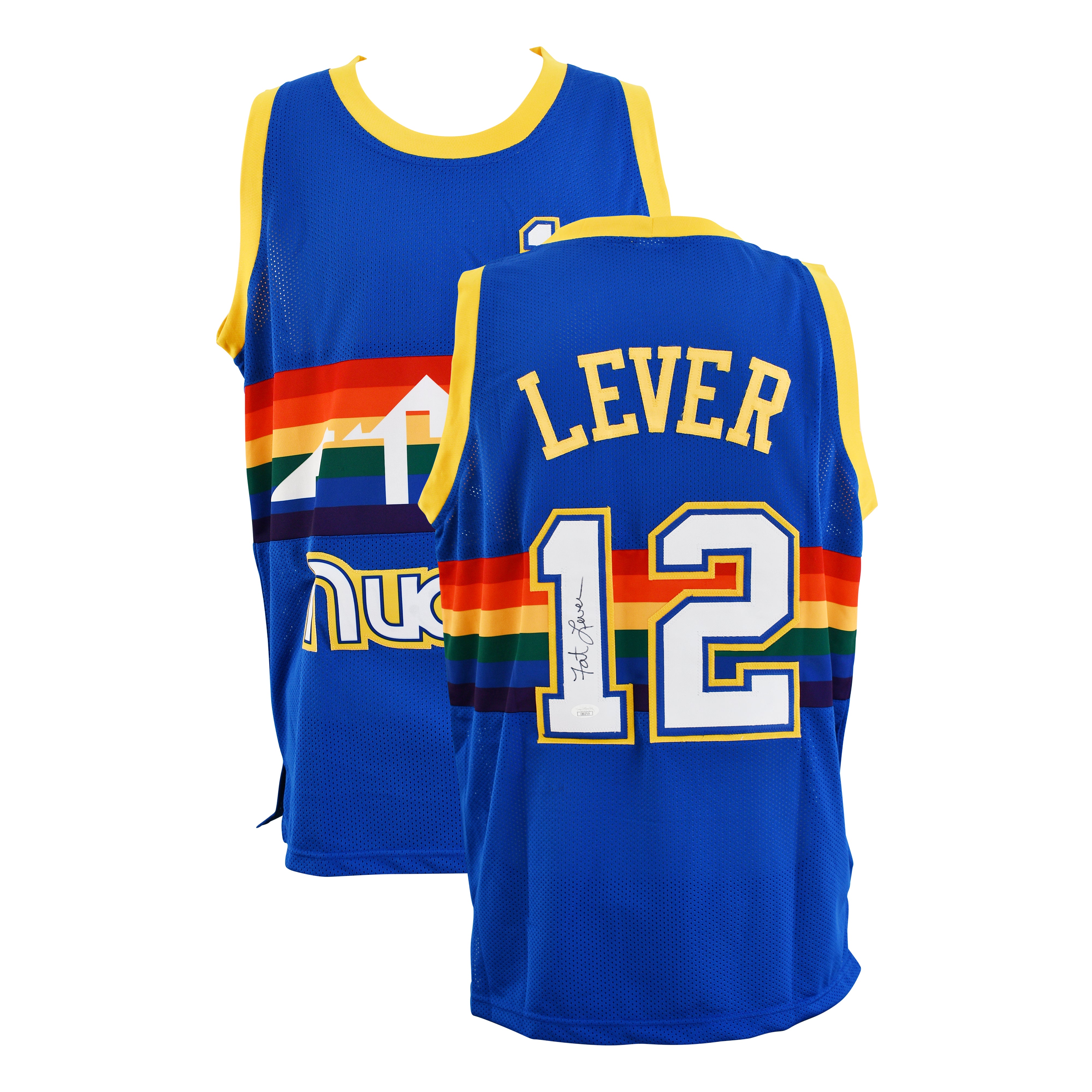 Fat Lever Signed Denver Nuggets Jersey