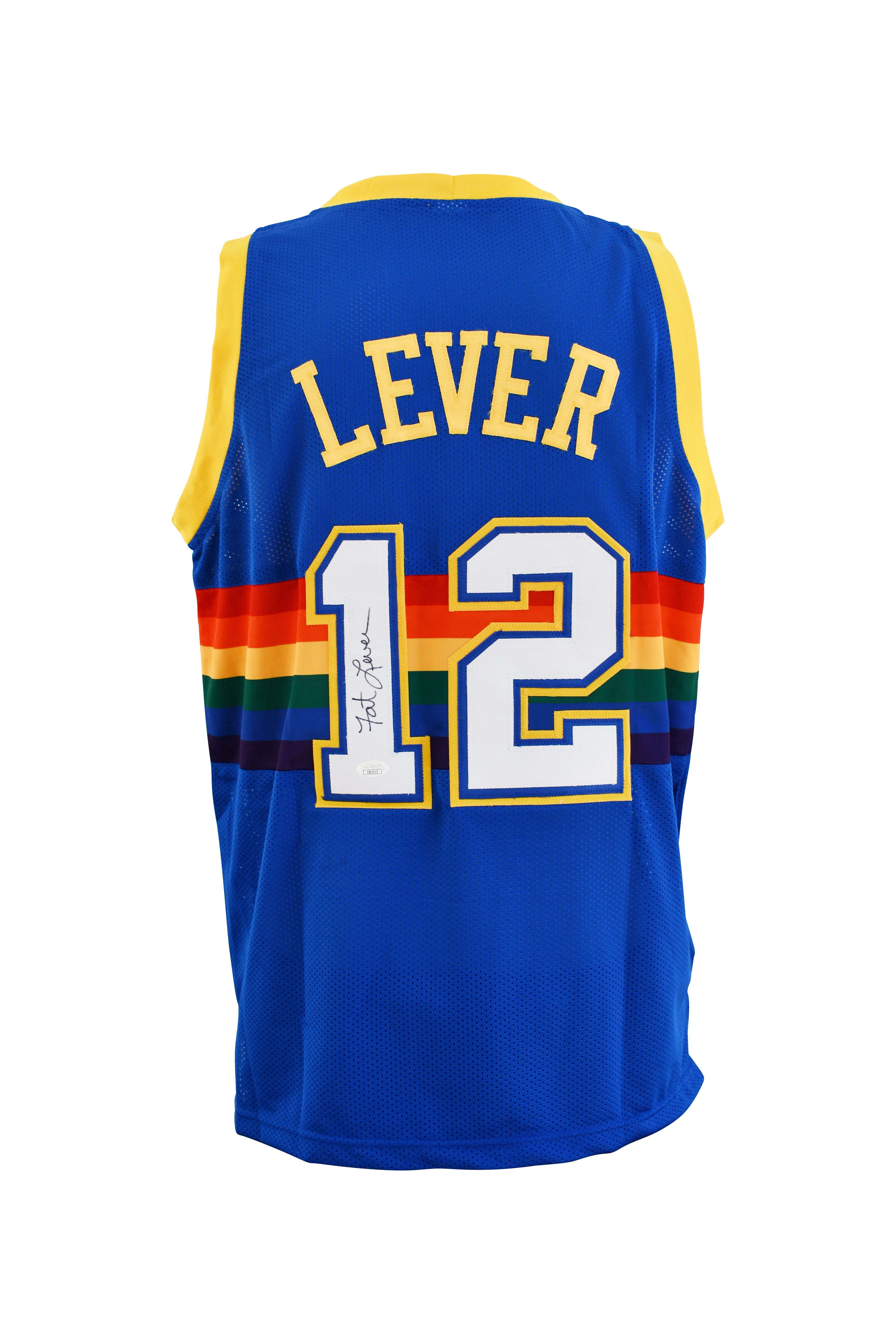 Fat Lever Signed Denver Nuggets Jersey