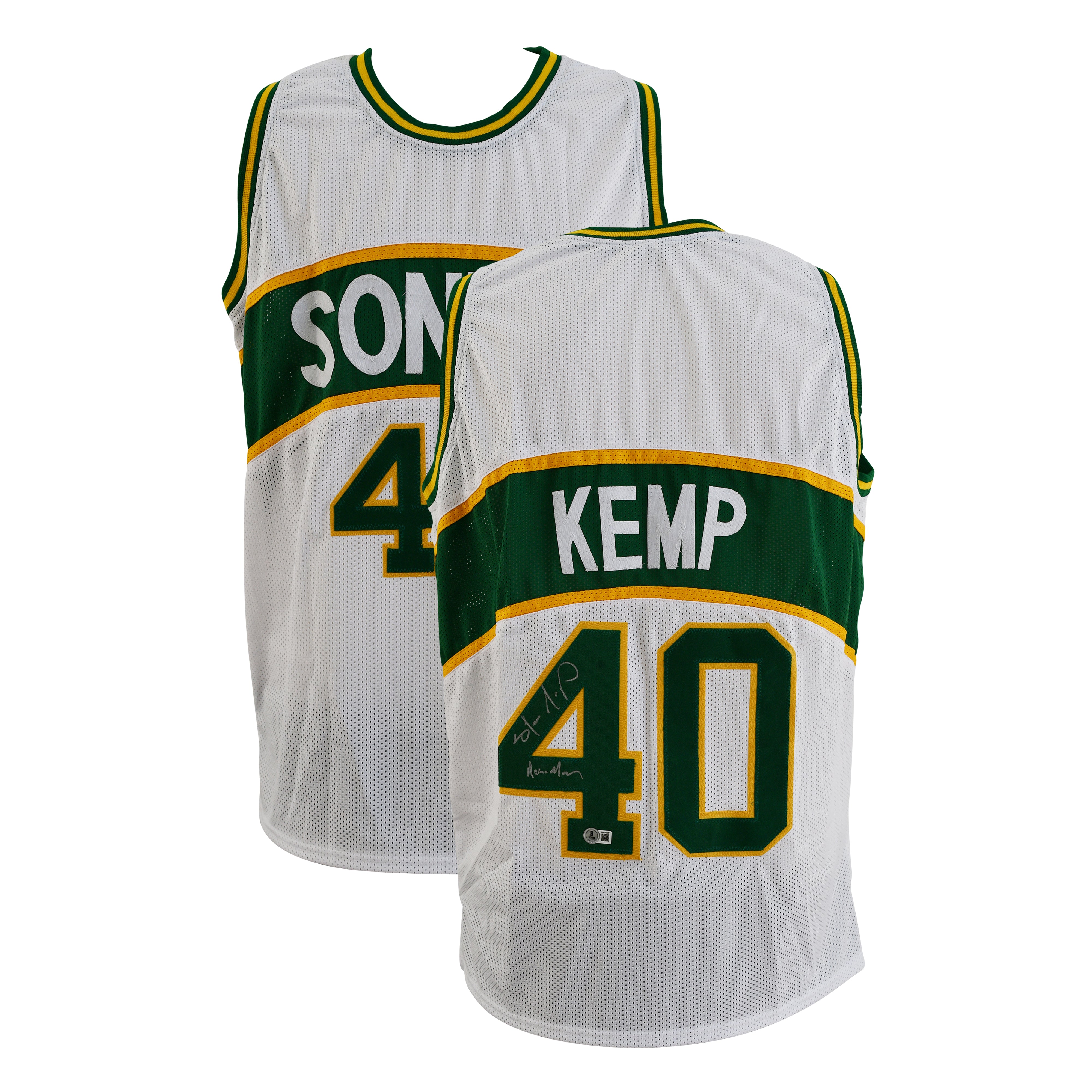 Shawn Kemp Signed Seattle Supersonics Jersey