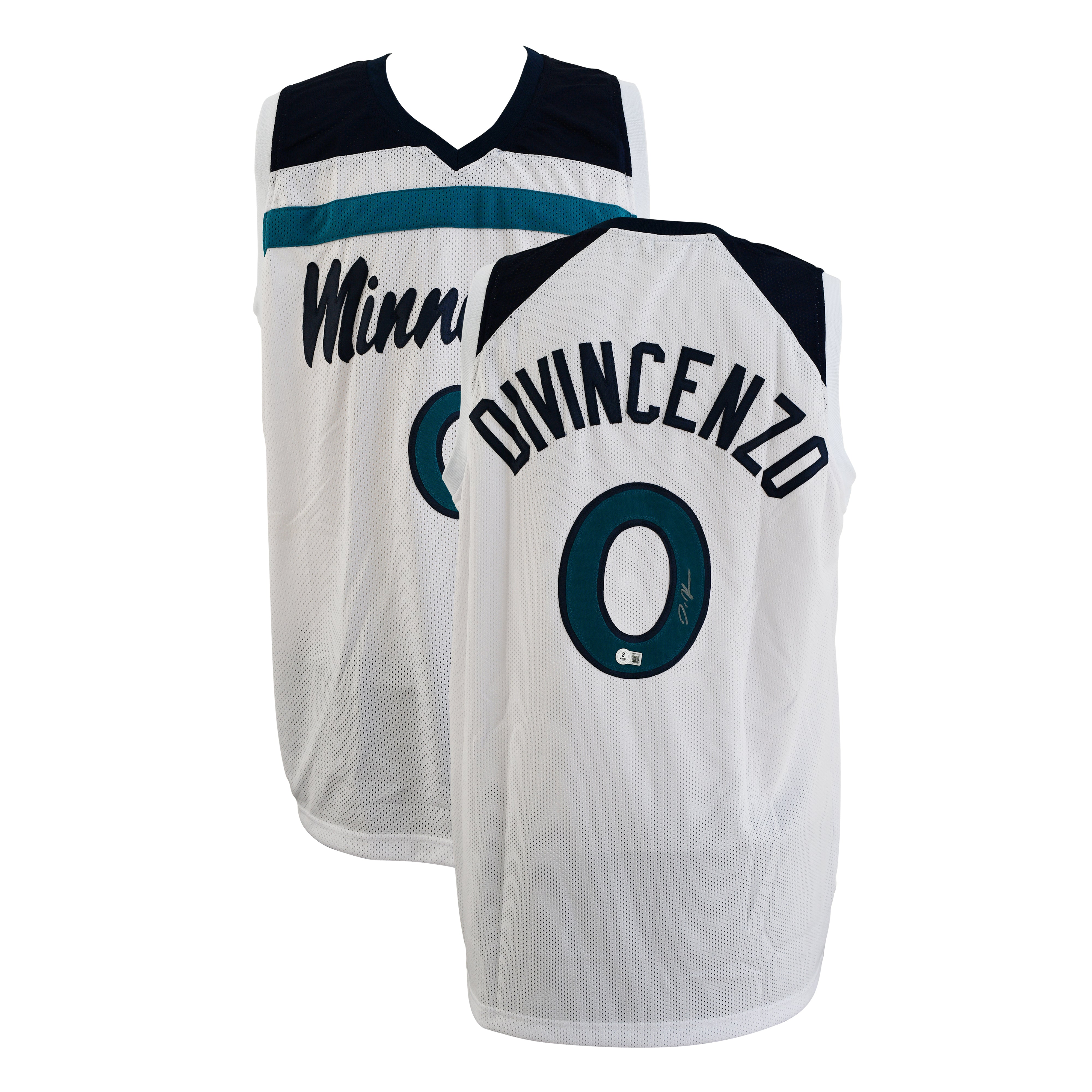 Donte DiVincenzo Signed Minnesota Timberwolves White Jersey