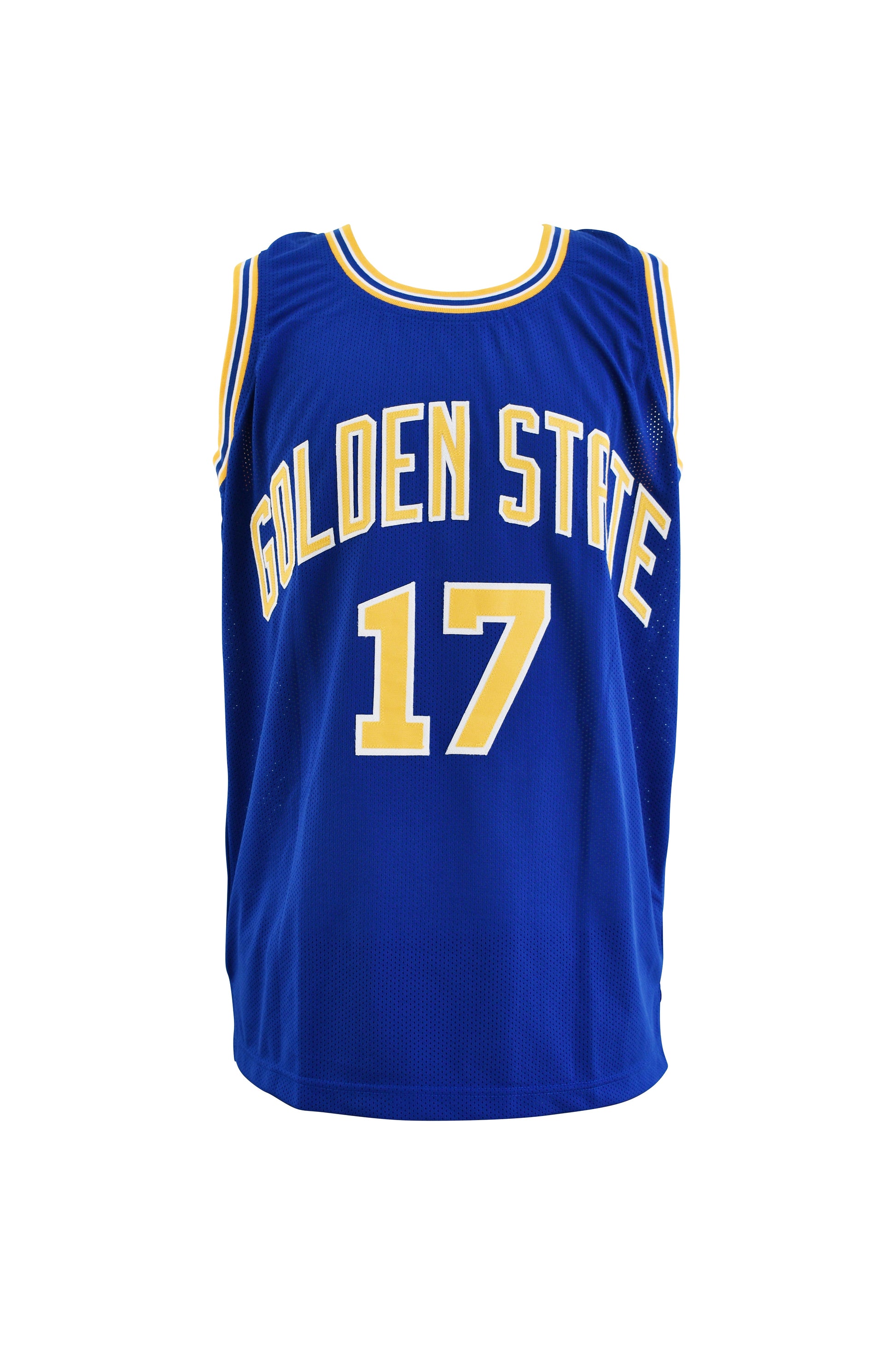 Chris Mullin Signed Golden State Warriors Career Highlight Stats Jersey Certified by Beckett authentic-signatures
