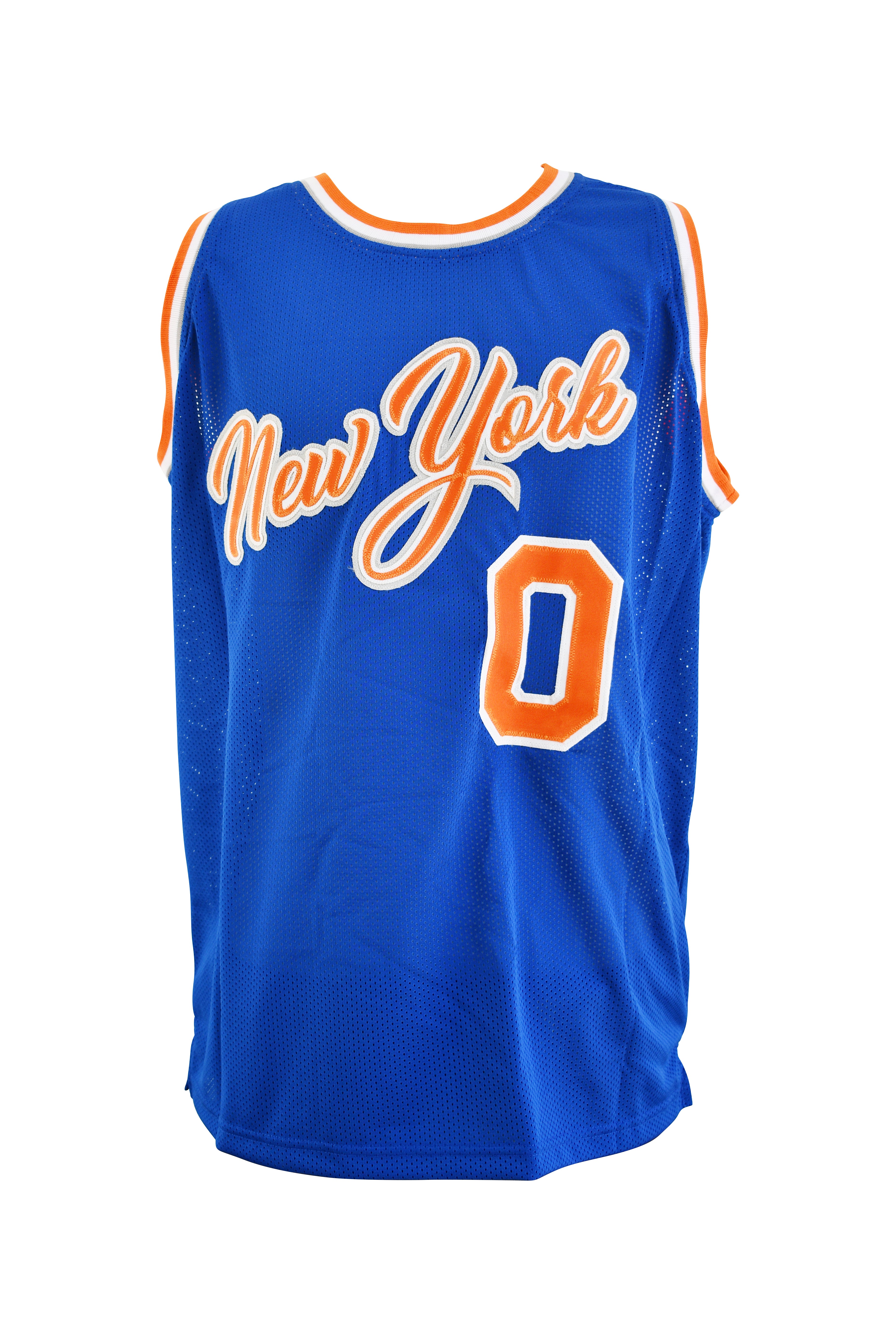 Donte DiVincenzo Signed New York Knicks Blue Jersey
