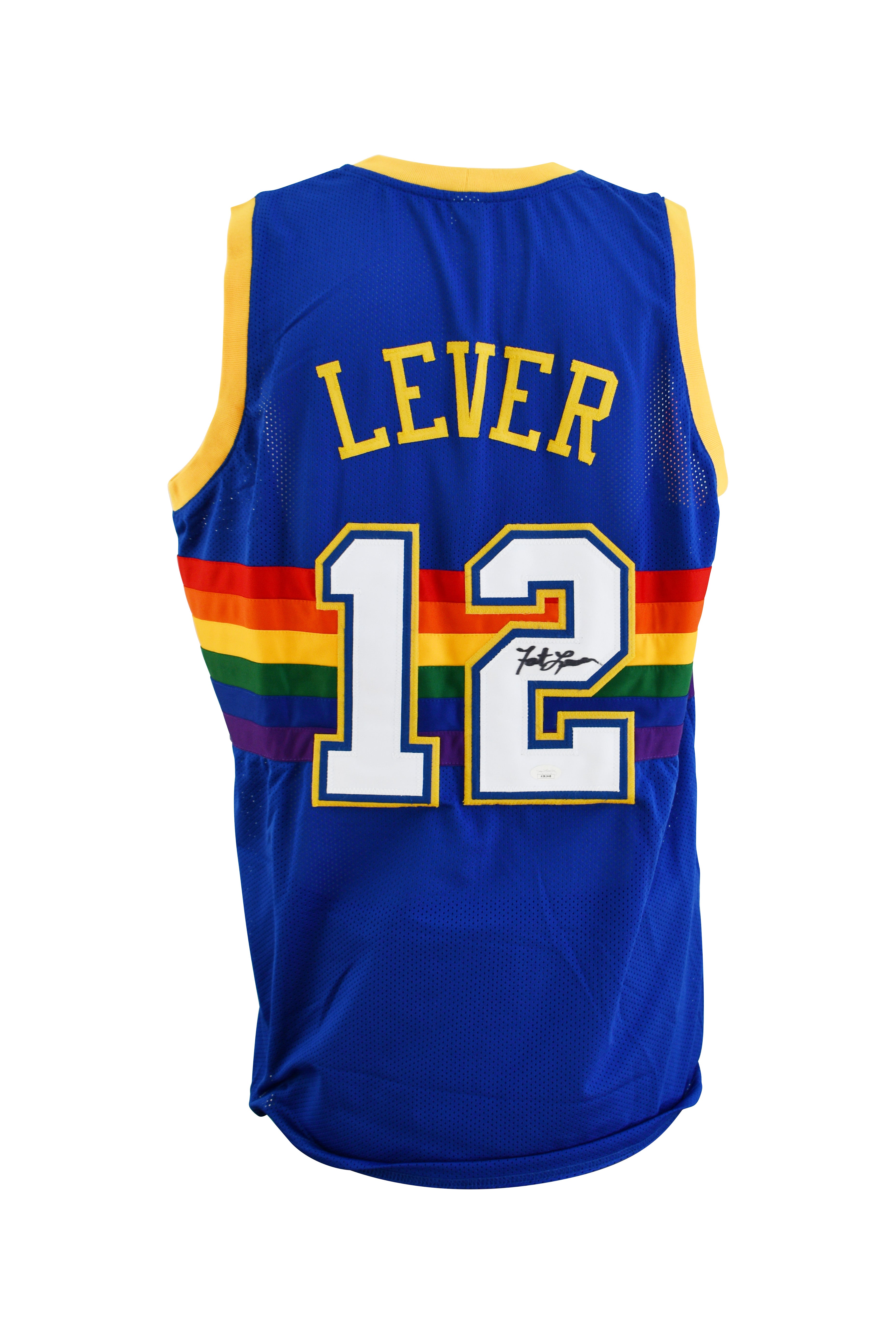 Fat Lever Signed Denver Nuggets Jersey
