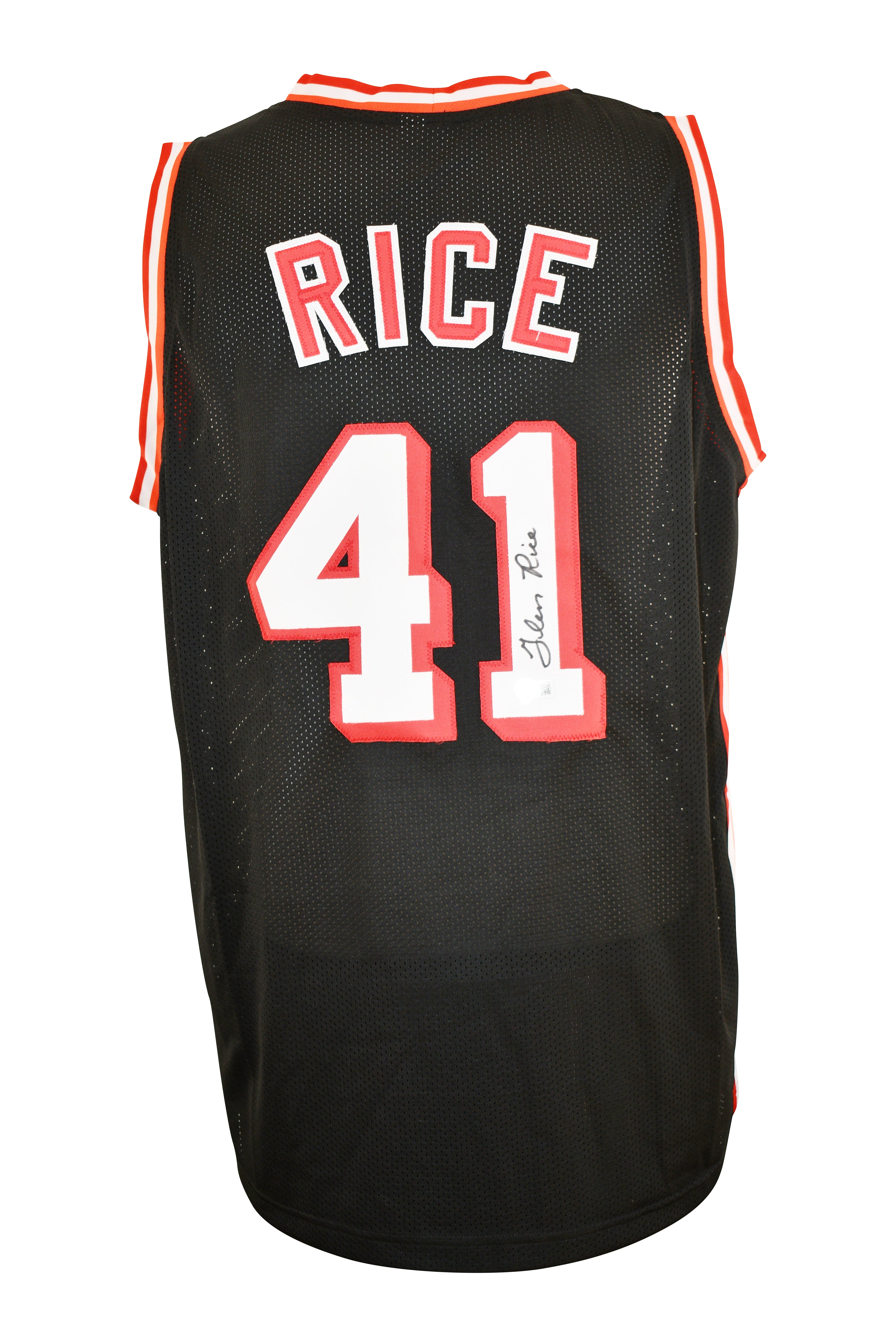 Glen Rice Signed Heat Jersey