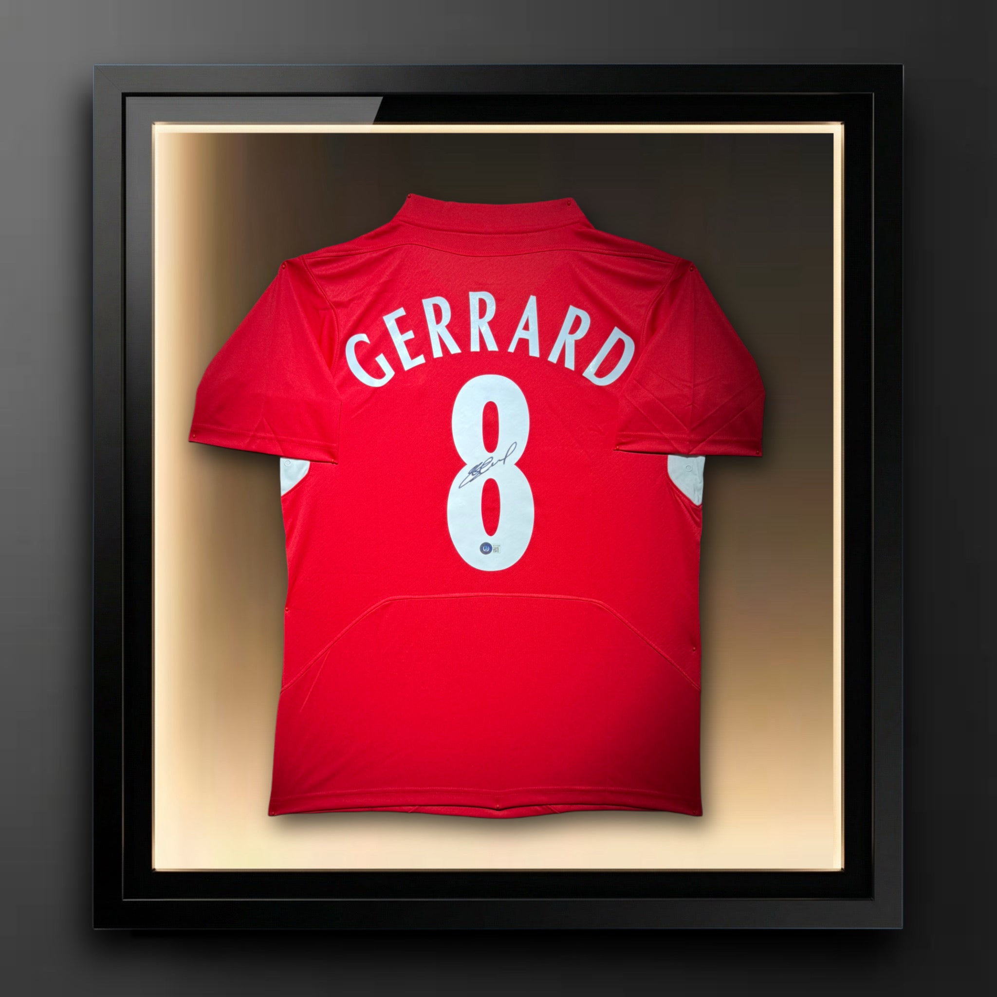 Steven Gerrard Liverpool Authentic Jersey Certified by Beckett From 2005 Champions League Final authentic-signatures