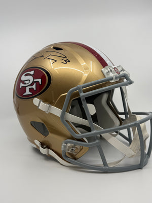 Brock Purdy Signed Helmet, Certified by JSA