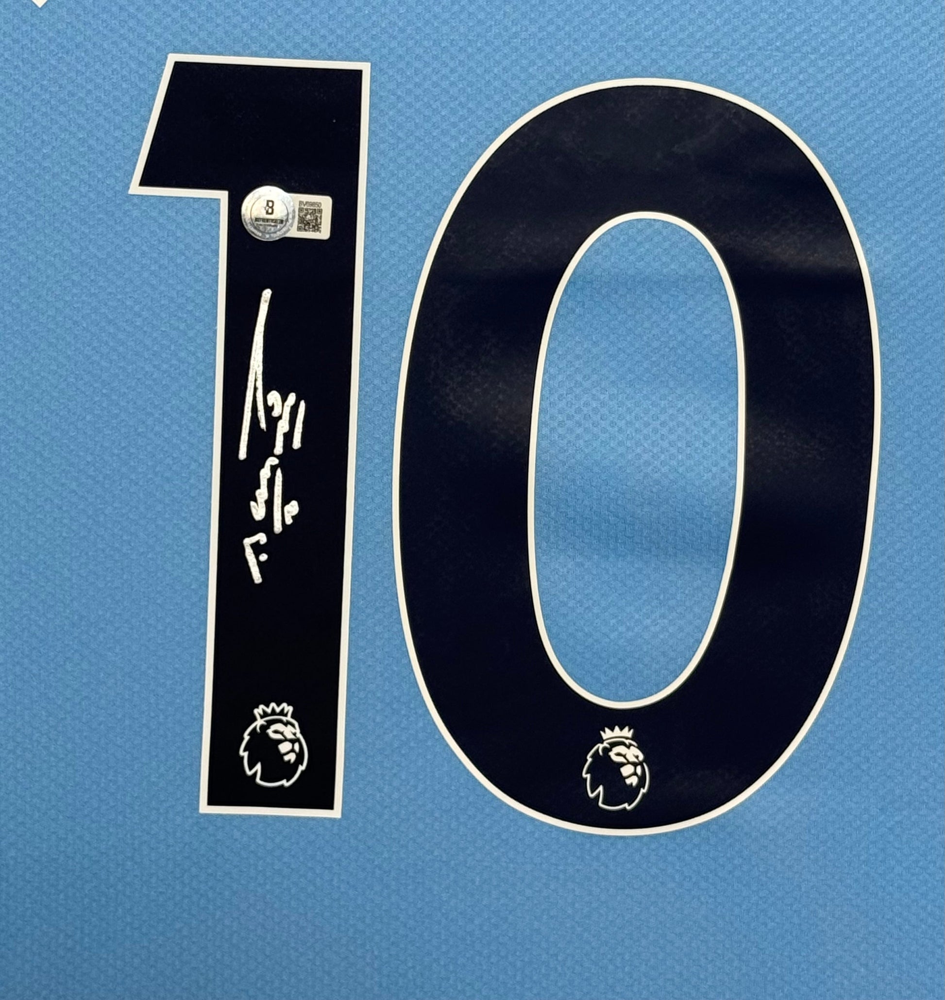 Maillot Domicile Manchester City FC signé par Sergio Aguero Certifie par Beckett authentic-signatures