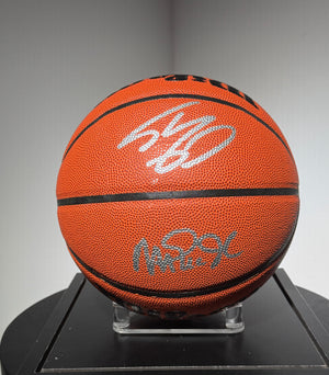 Basketball Legendes des Lakers signe par Magic Johnson et Shaquiile O'Neal certifie par Beckett