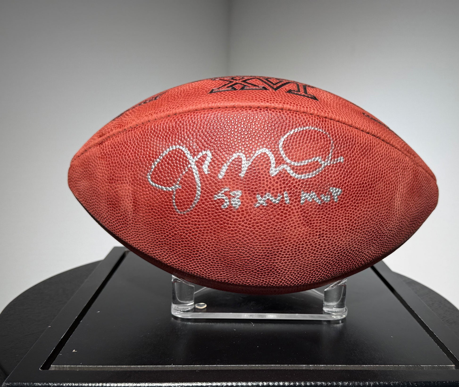 Joe Montana Super Bowl 16 MVP Football authentic-signatures