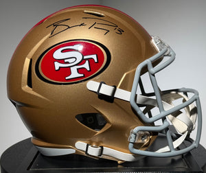 Brock Purdy signed Helmet. Certified by JSA