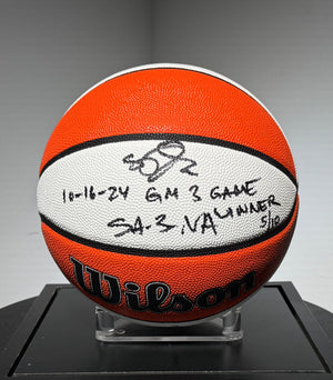 Basketball Authentique Edition Limitee 5/10 "10-16-24 GM 3 GAME WINNER" signee par Sabrina IONESCU certifie par Fanatics