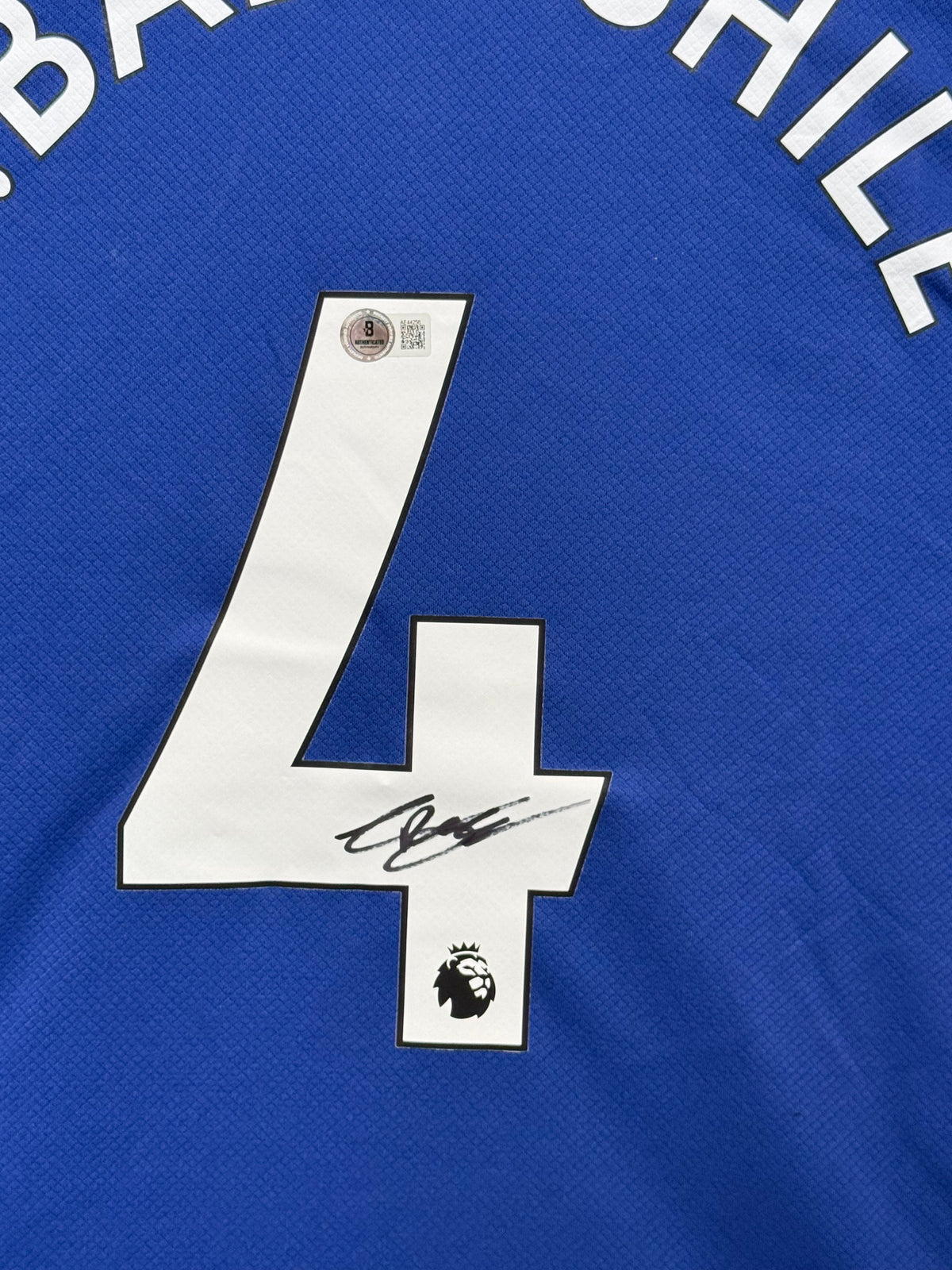 Benoit Badiashile Signed Home 2020-21 Chelsea Jersey, Certified by Beckett authentic-signatures Football Authentic Signatures