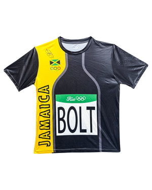 Maillot Authentique Jeux Olympiques Rio 2016 Signé par Usain Bolt Certifié par Beckett