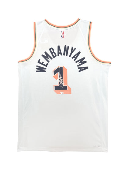 Maillot Authentique San Antonio Spurs signé par Victor Wembanyama et certifié par Fanatics