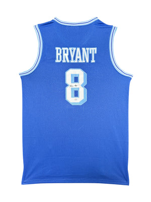 Maillot année de rookie throwback  du maillot alternatif bleu des Los Angeles Lakers signé par Kobe Bryant et certifié par PSA