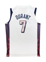 Maillot Authentique Team USA Olympics Game Paris 2024 signé par Kevin Durant et certifié par JSA authentic-signatures