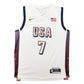 Maillot Authentique Team USA Olympics Game Paris 2024 signé par Kevin Durant et certifié par JSA authentic-signatures