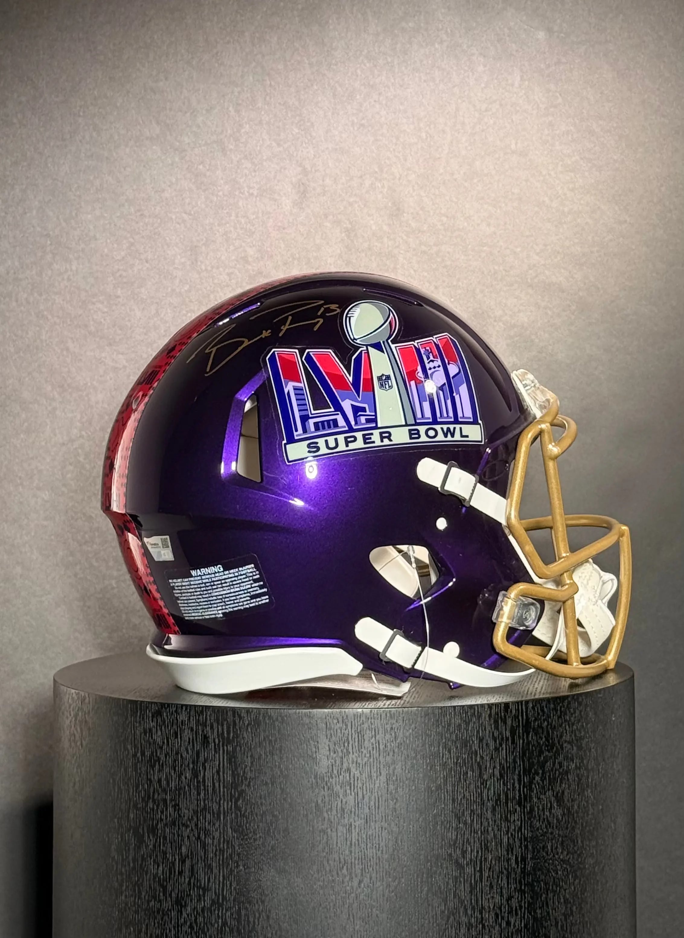 Brock Purdy Signed Super Bowl LVIIIHelmet signed Helmet Certified by Fanatics authentic-signatures