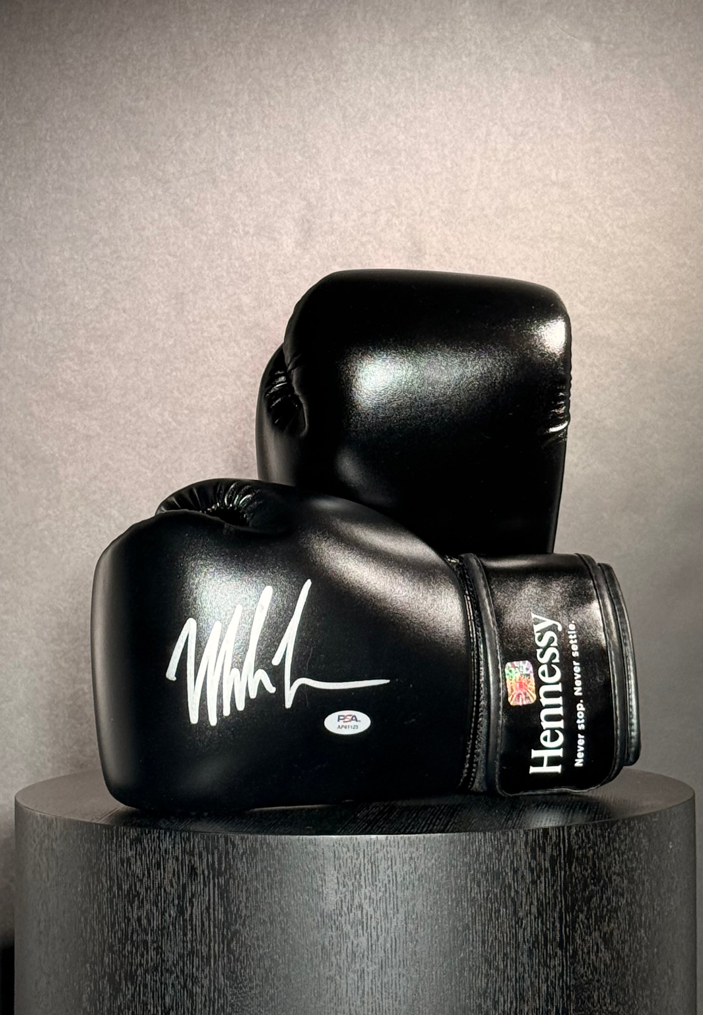 Mike Tyson Signed Pair of Hennessy Boxing Gloves Certified by PSA & Mike Tyson authentic-signatures