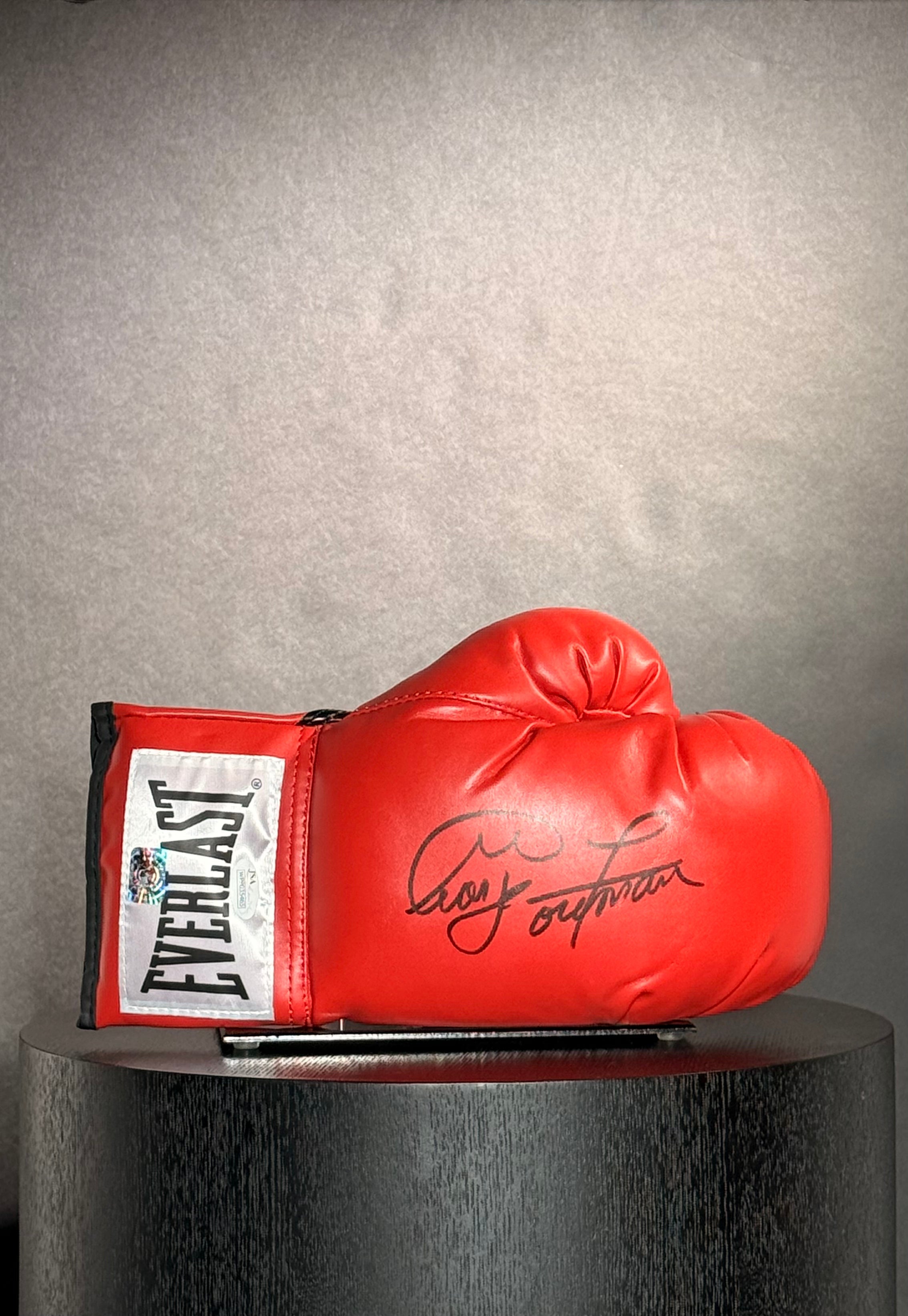 George Foreman Signed Everlast Boxing Glove Certified by JSA & Foreman Hologram authentic-signatures