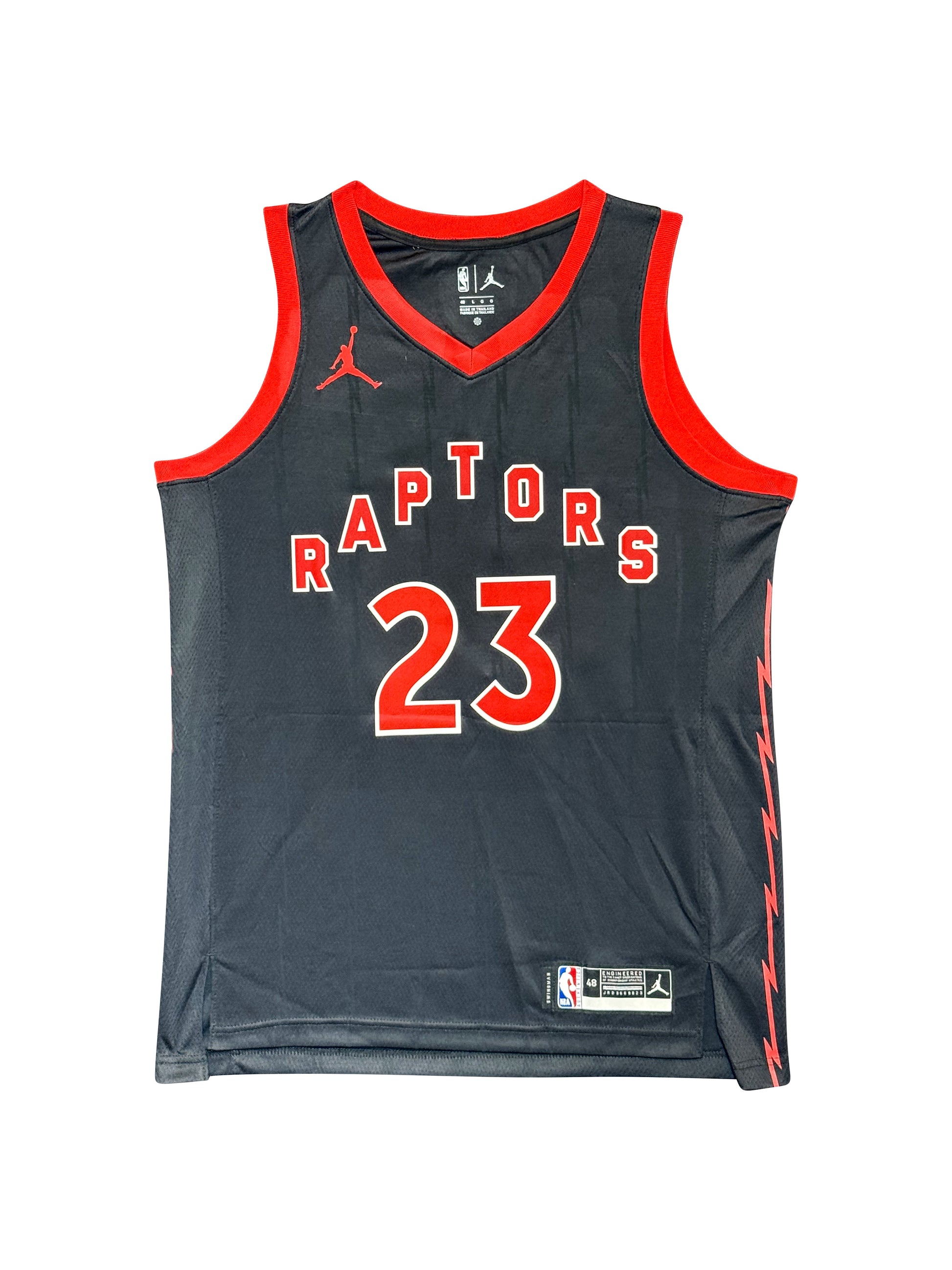 Maillot Finals patch Authentique Exterieur Toronto Raptors signe par Fred Van Fleet certifie par JSA authentic-signatures