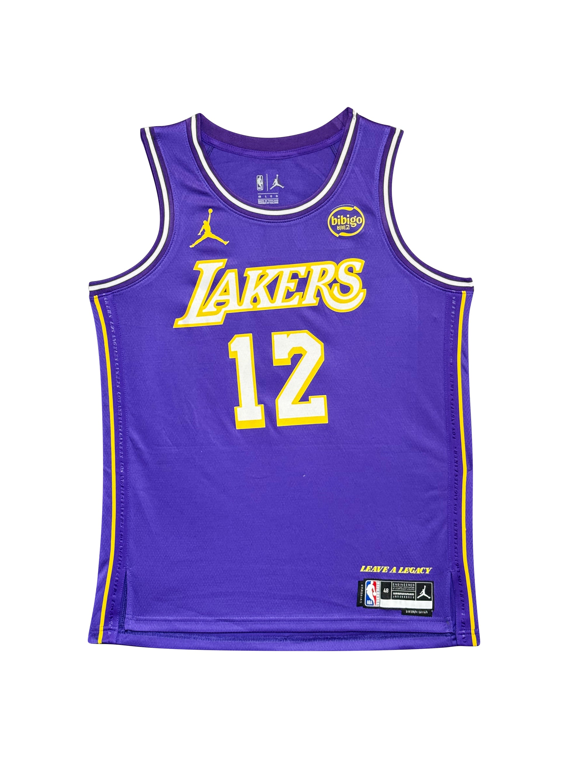Maillot Authentique Exterieur Los Angeles Lakers signe par Jake LaRavia certifie par PSA authentic-signatures