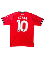 Maillot Domicile signe par Matheus Cunha Manchester United  FC 2024-25 Certifie par Beckett authentic-signatures