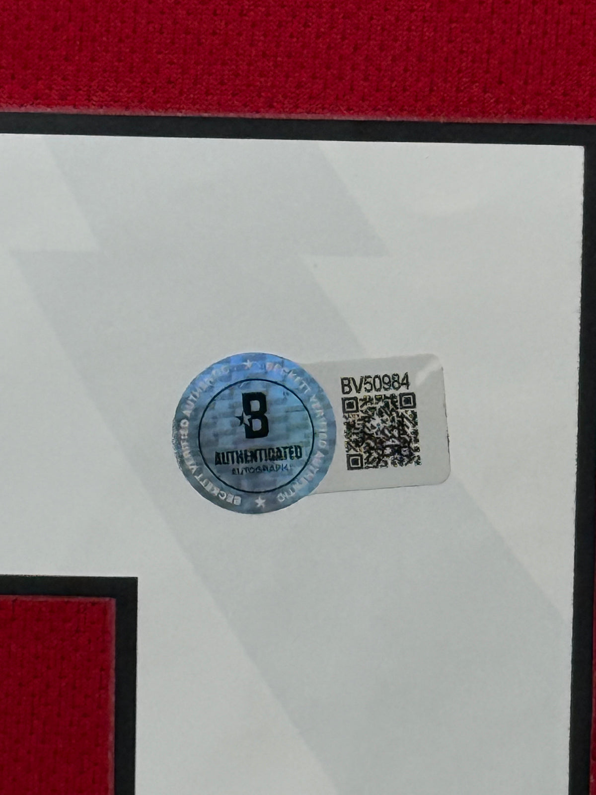 Matheus Cunha Signed Home 2024-25 Manchester United Jersey, Certified by Beckett authentic-signatures Football Authentic S...