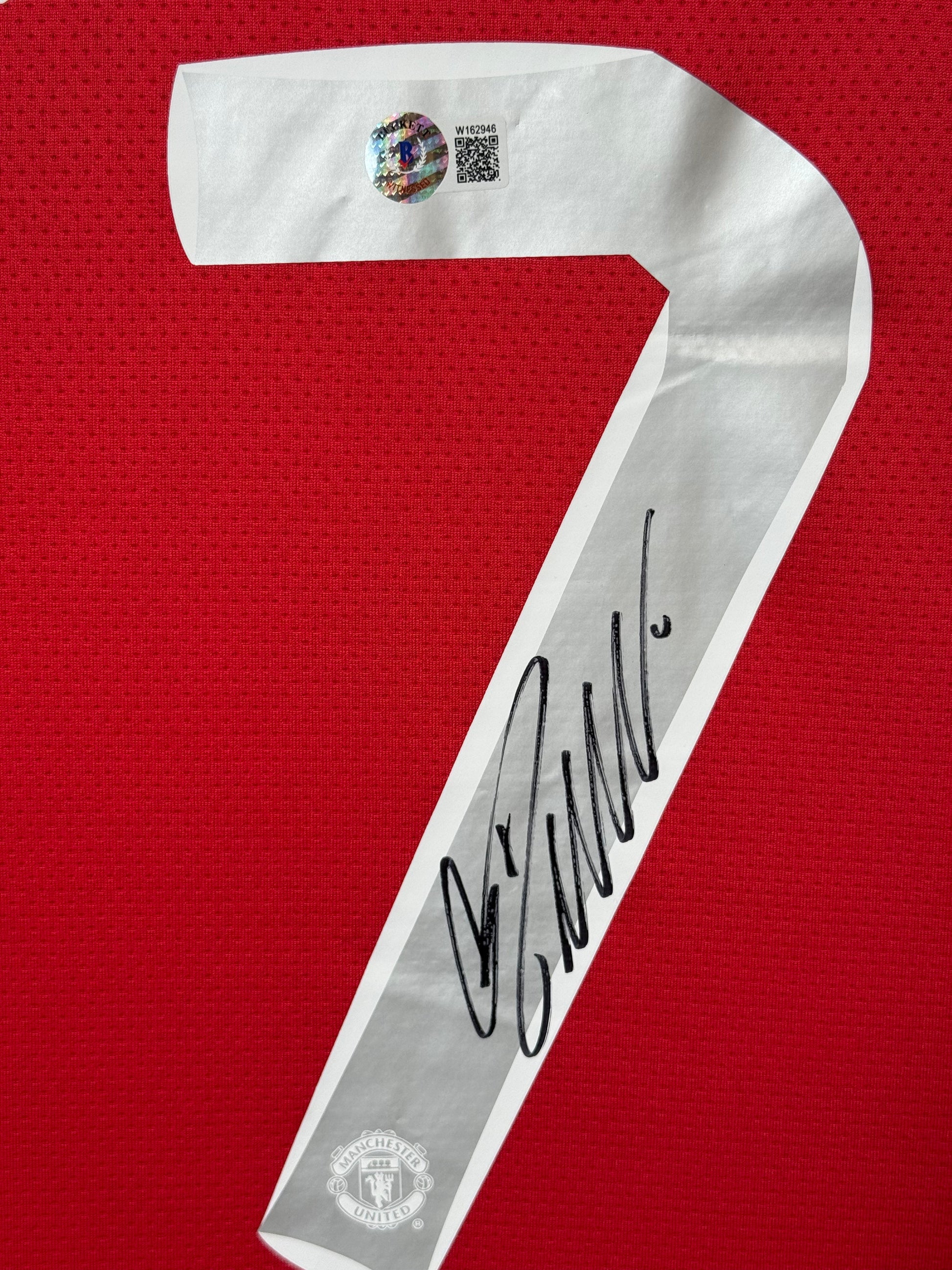 Maillot Finale Champion League 2008 Domicile signe par Cristiano Ronaldo FC Certifie par Beckett authentic-signatures