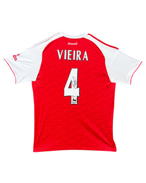 Maillot Domicile signe par Patrick Vieira Arsenal FC 2020-21 Certifie par Beckett