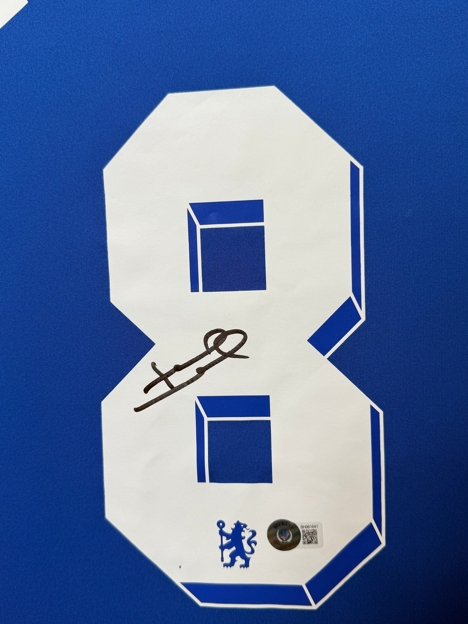 Maillot Domicile Chelsea FC Finale Champions League 2012 signe par Franck Lampard  Certifie par Beckett authentic-signatures