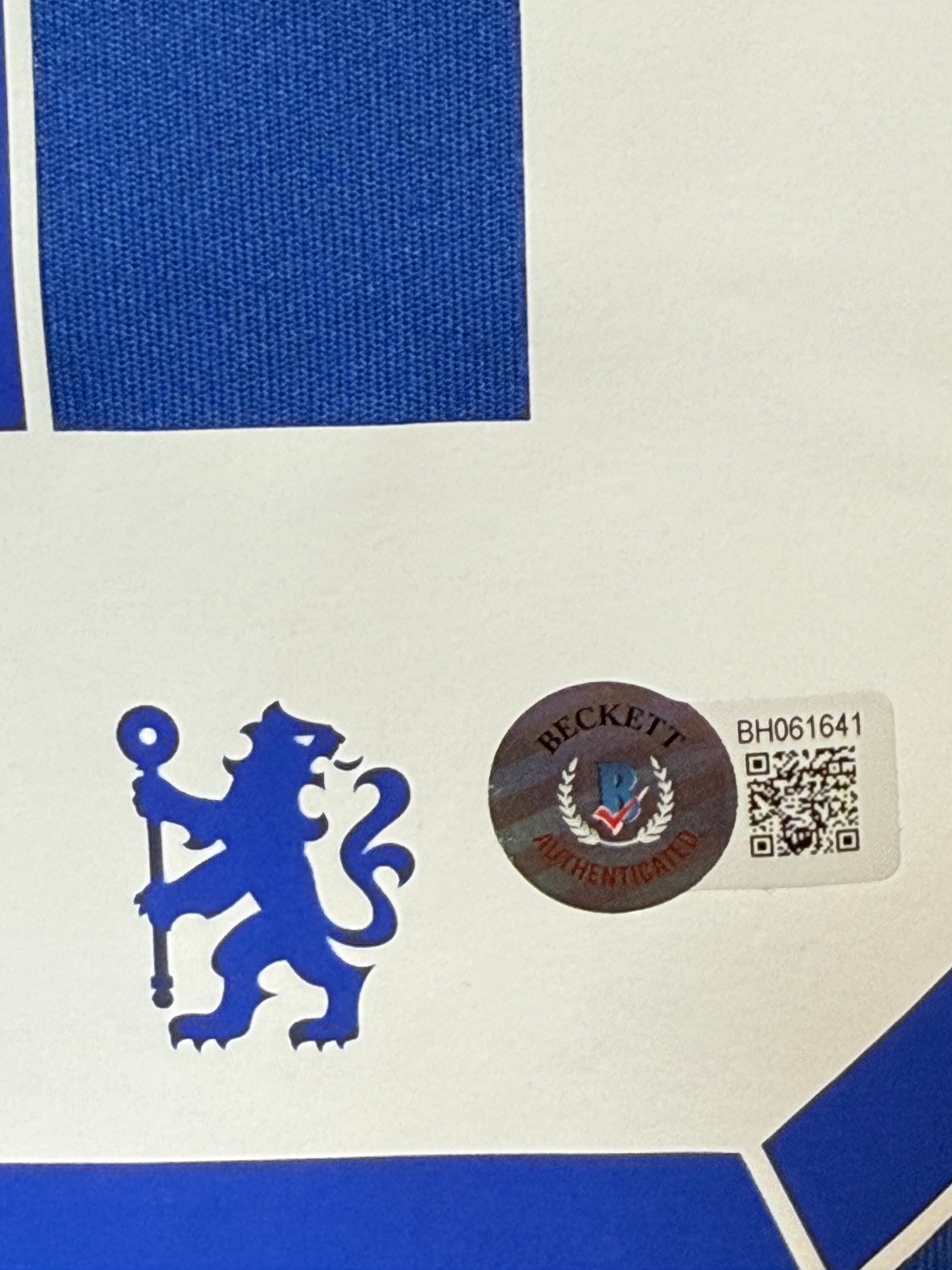 Maillot Domicile Chelsea FC Finale Champions League 2012 signe par Franck Lampard  Certifie par Beckett authentic-signatures