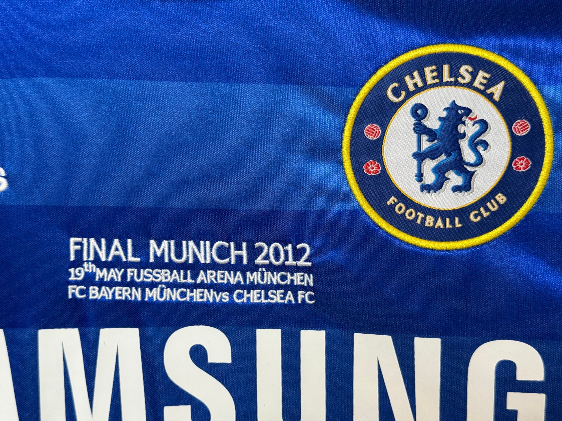 Maillot Domicile Chelsea FC Finale Champions League 2012 signe par Franck Lampard  Certifie par Beckett authentic-signatures
