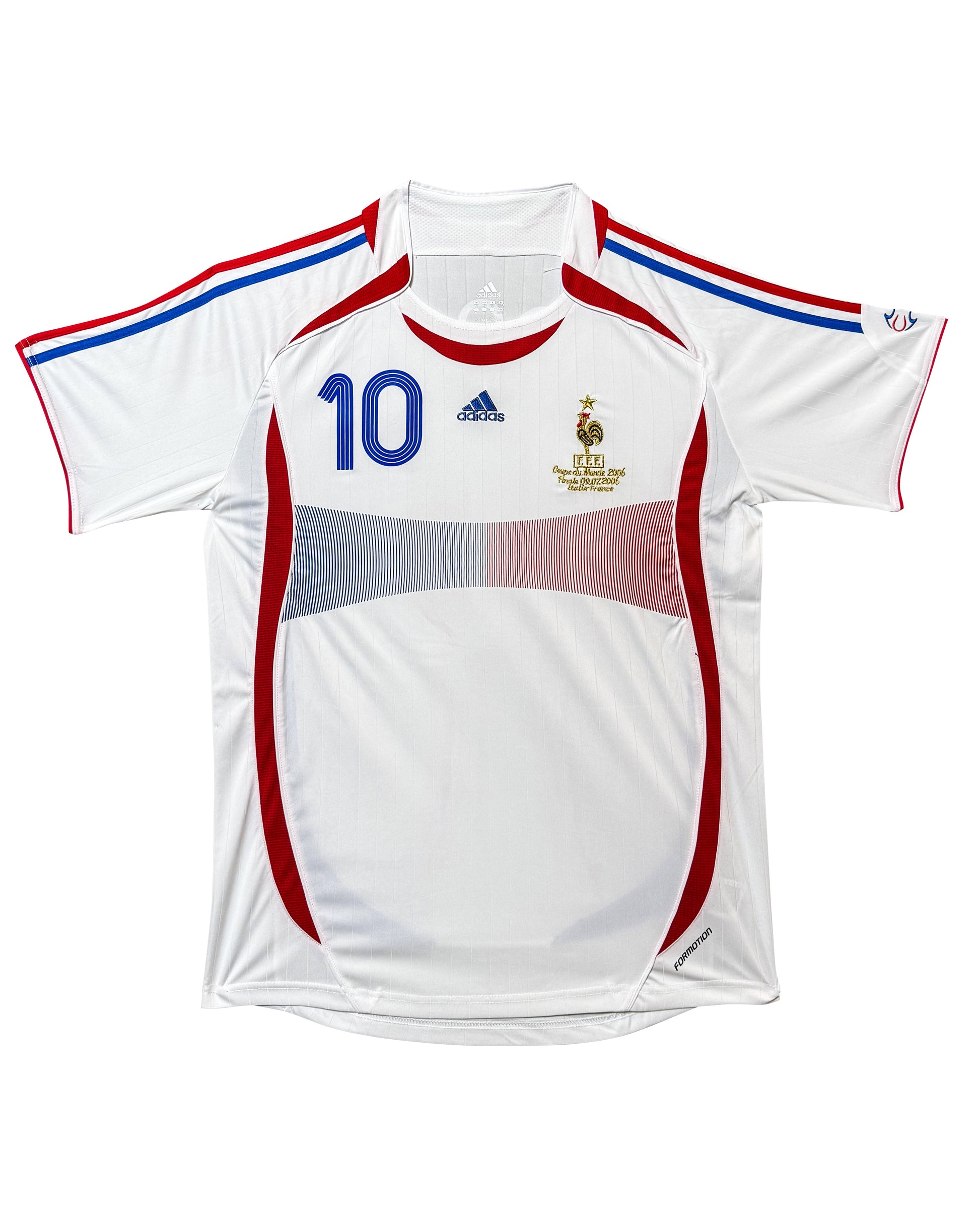 Maillot Equipe de France Exterieur Finale Coupe du Monde FIFA 2006 signe par Zinedine Zidane certifie par JSA authentic-signatures