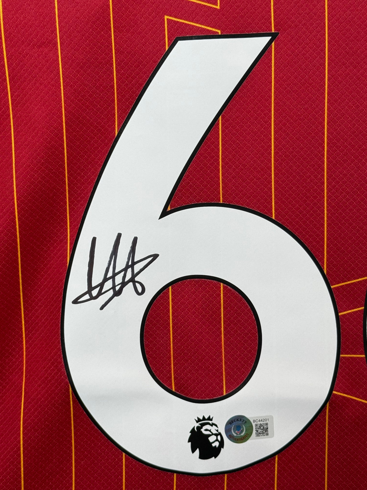 Trent Alexander-Arnold Signed Home 2024-25 Liverpool Jersey, Certified by Beckett authentic-signatures Football Authentic ...