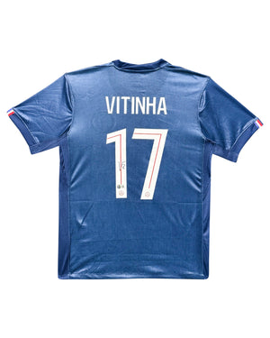 Maillot Domicile signe par VITINHA Paris Saint Germain 2025-26 Certifie par Beckett