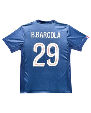 Maillot Domicile signe par Bradley BARCOLA Paris Saint Germain 2025-26 Certifié par Beckett