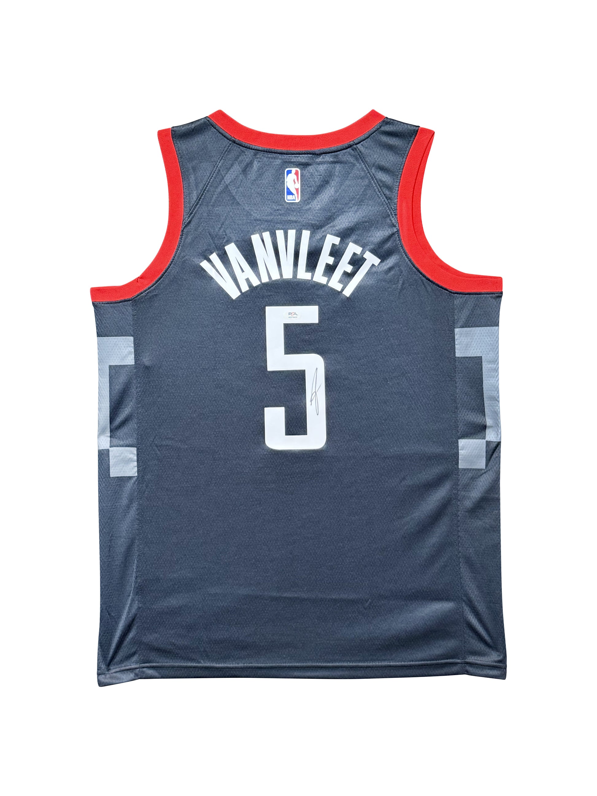 Maillot Authentique Houston Rockets signe par Fred Vanvlett certifie par authentic-signatures