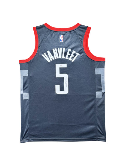Maillot Authentique Houston Rockets signe par Fred Vanvlett certifie par authentic-signatures
