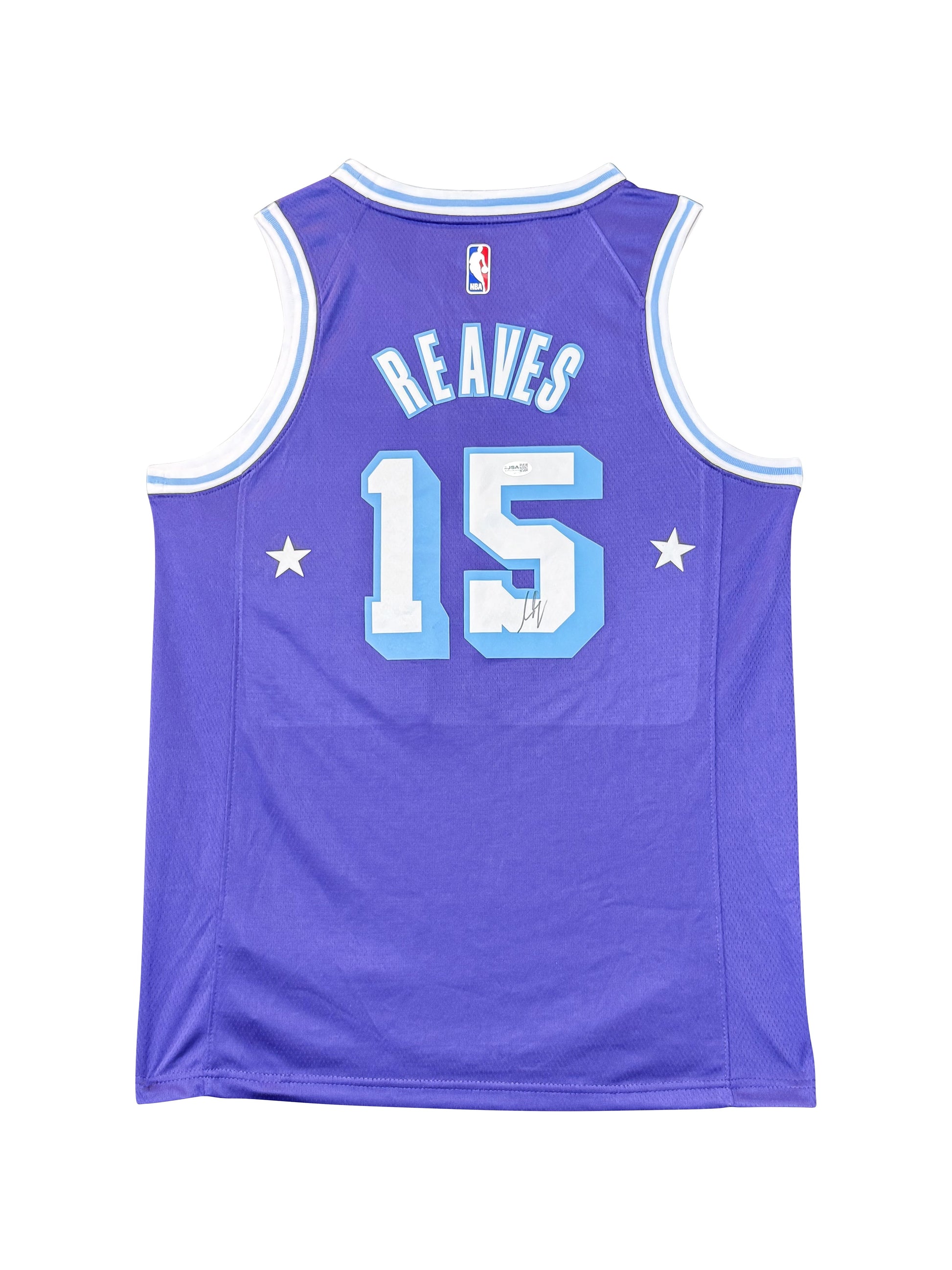 Maillot SWINGMAN Los Angeles LAKERS signé par Autin REAVES et certifié par JSA authentic-signatures
