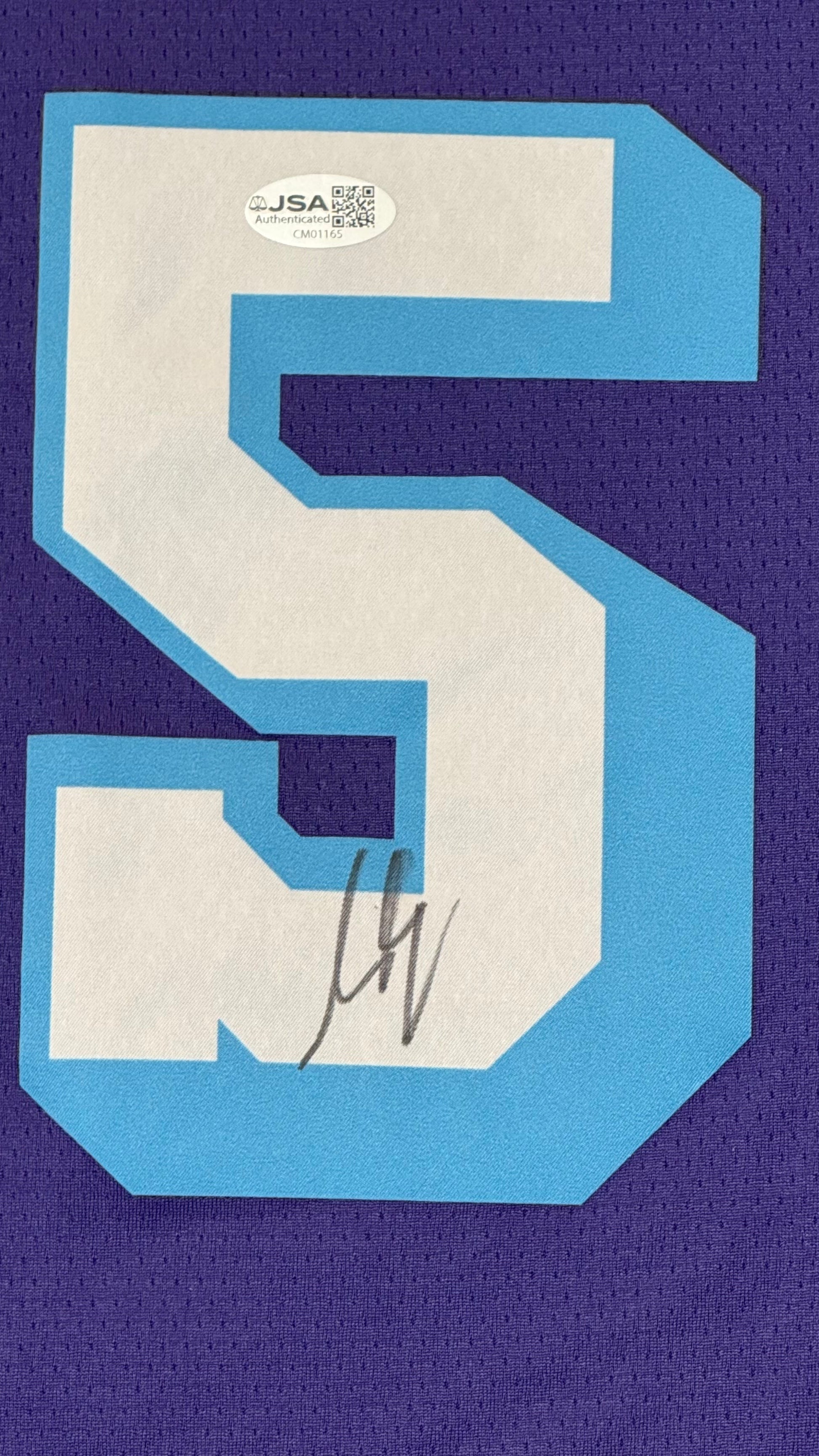 Maillot SWINGMAN Los Angeles LAKERS signé par Autin REAVES et certifié par JSA authentic-signatures
