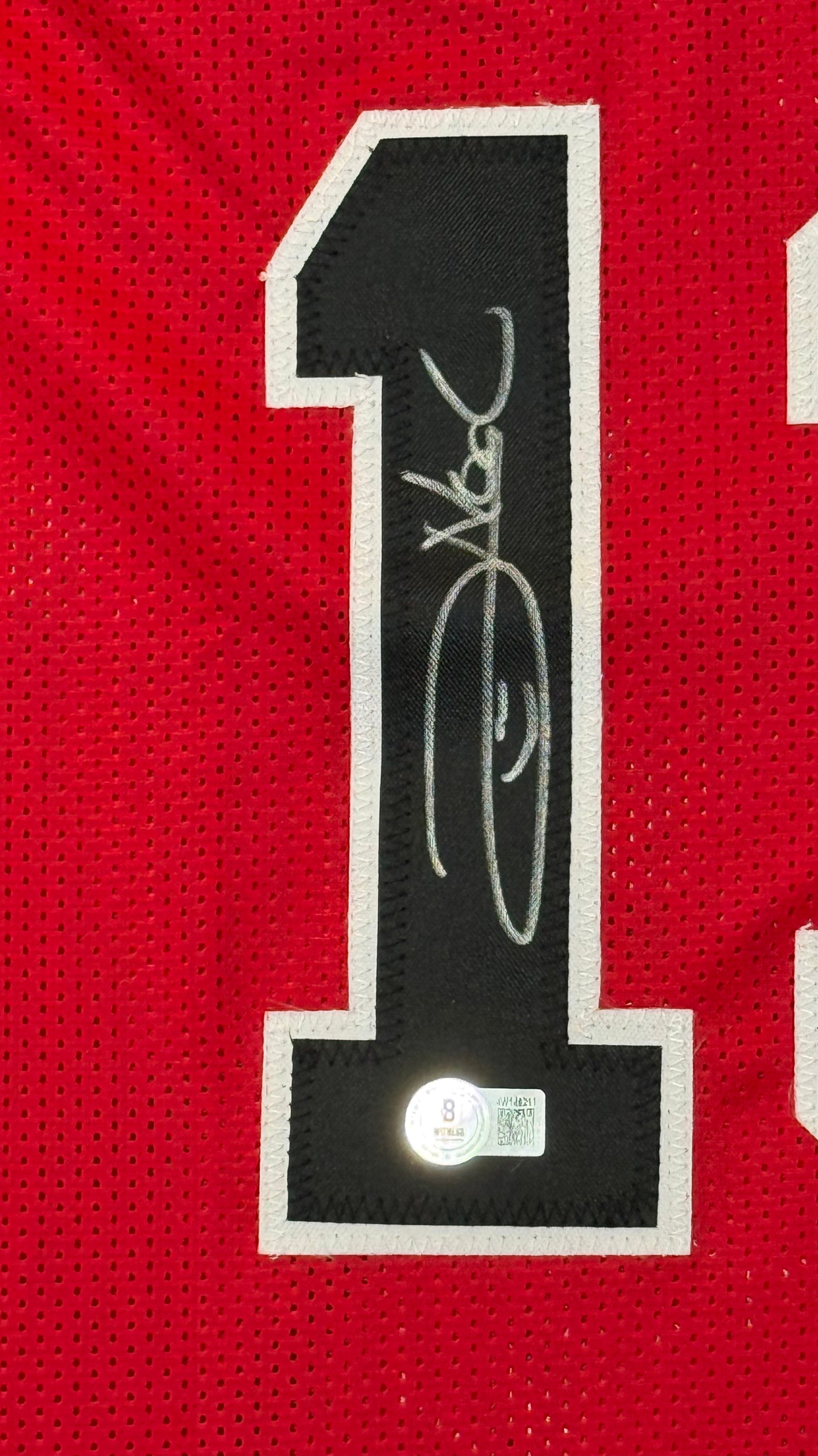 Maillot Custom Chicago BULLS signé par Joakim Noah et certifié parBeckett authentic-signatures