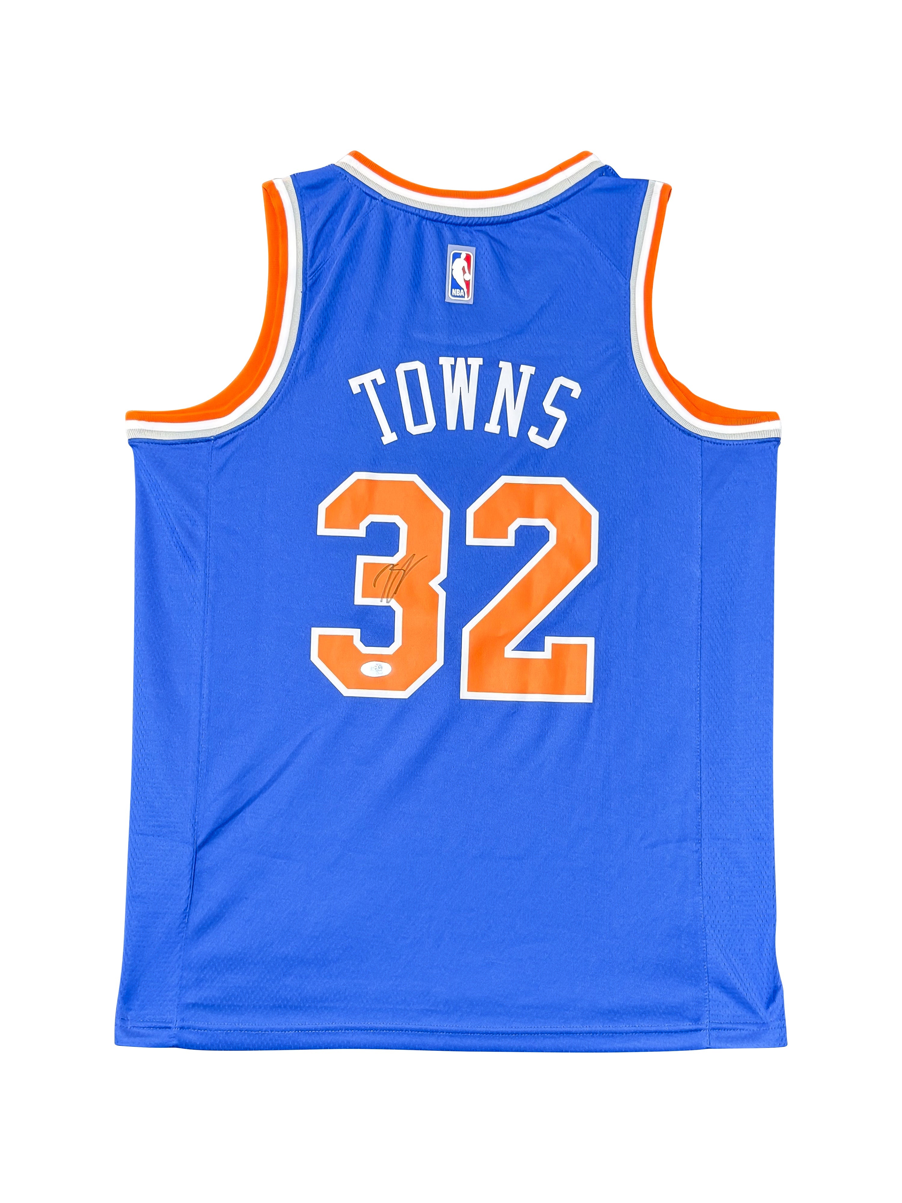 Maillot SWINGMAN New York KNICKS signé par Kaerl Anthony TOWNS et certifié par JSA authentic-signatures