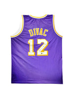 Maillot Custom Exterieur Los Angeles Lakers signe par Vlade Divac  certifie par Beckett authentic-signatures