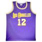 Maillot Custom Exterieur Los Angeles Lakers signe par Vlade Divac  certifie par Beckett authentic-signatures